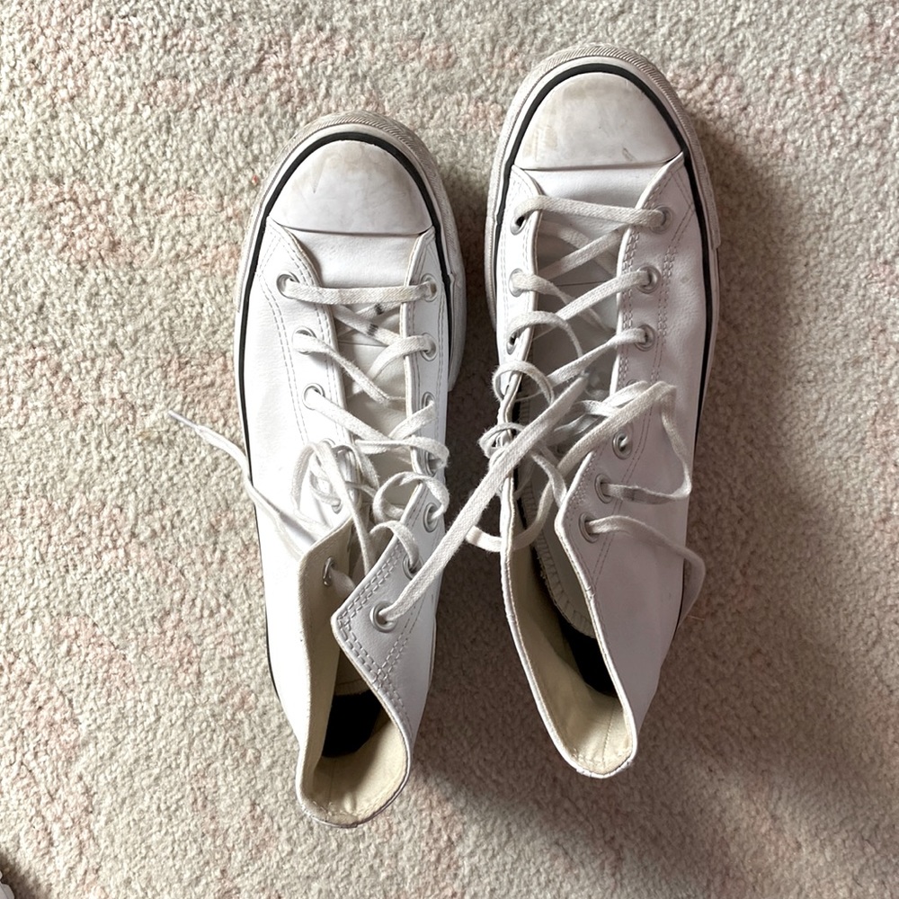 WHITE PLATFORM HIGH TOP CONVERSE